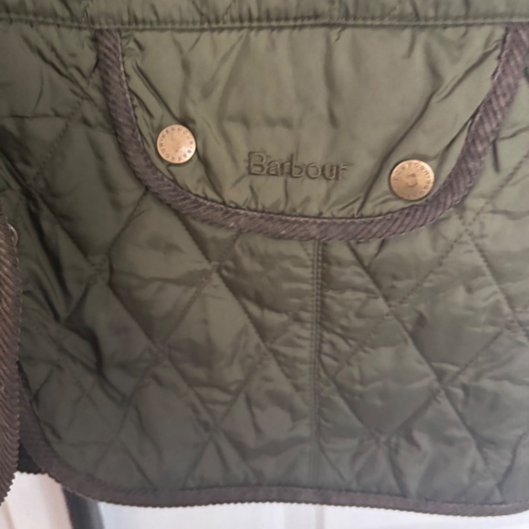 Women’s Barbour jacket / coat kaki green quilted - Picture 4 of 7